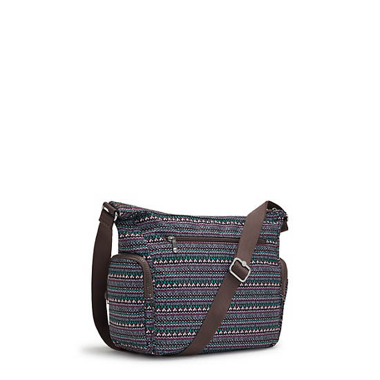 Kipling Gabbie Printed Çapraz Askılı Çanta Taupe | TR 2053NW